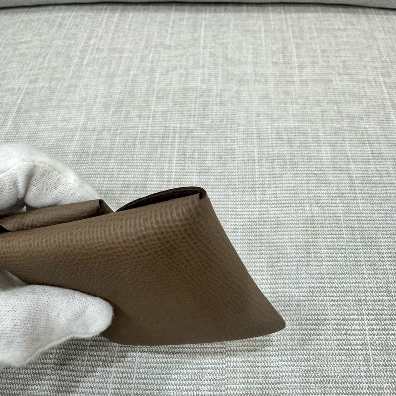 愛馬仕 HERMES Bastia 零錢包 多用途小袋 大象灰 Epsom B刻-15