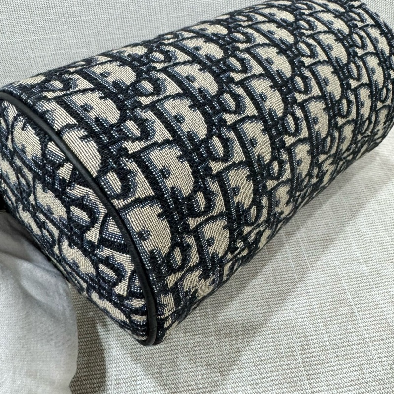 DIOR roller oblique 老花圓筒 斜背包-14