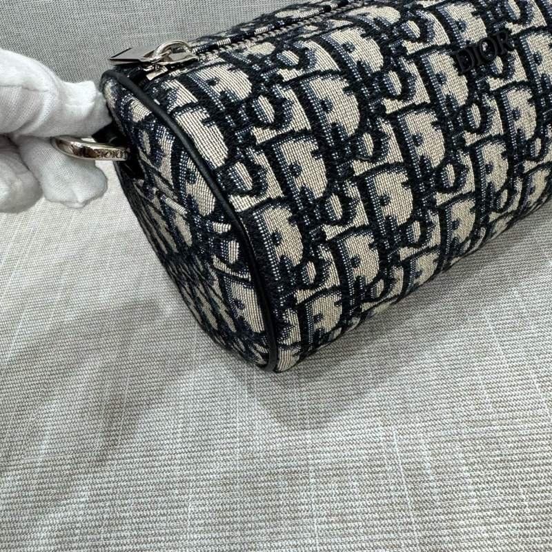 DIOR roller oblique 老花圓筒 斜背包-20