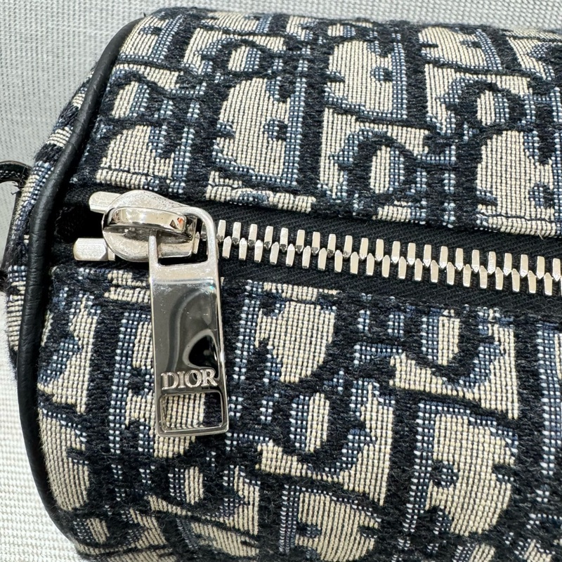 DIOR roller oblique 老花圓筒 斜背包-34