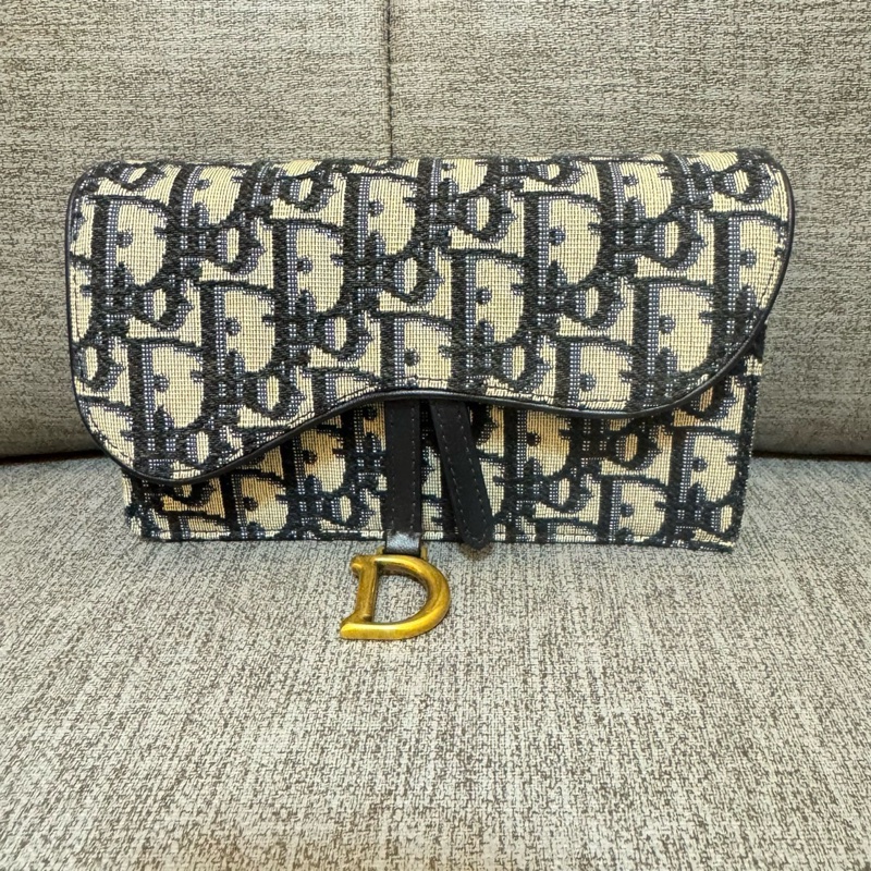 DIOR 迪奧老花 Saddle 馬鞍mini腰包-5