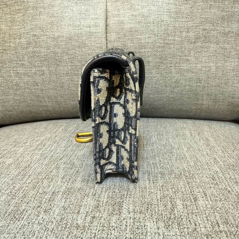 DIOR 迪奧老花 Saddle 馬鞍mini腰包-10