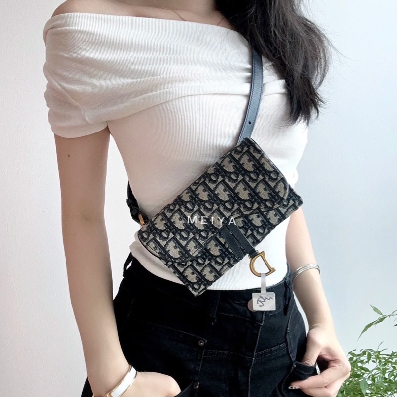 DIOR 迪奧老花 Saddle 馬鞍mini腰包-32