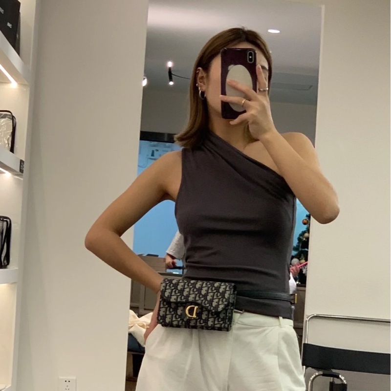 DIOR 迪奧老花 Saddle 馬鞍mini腰包-35