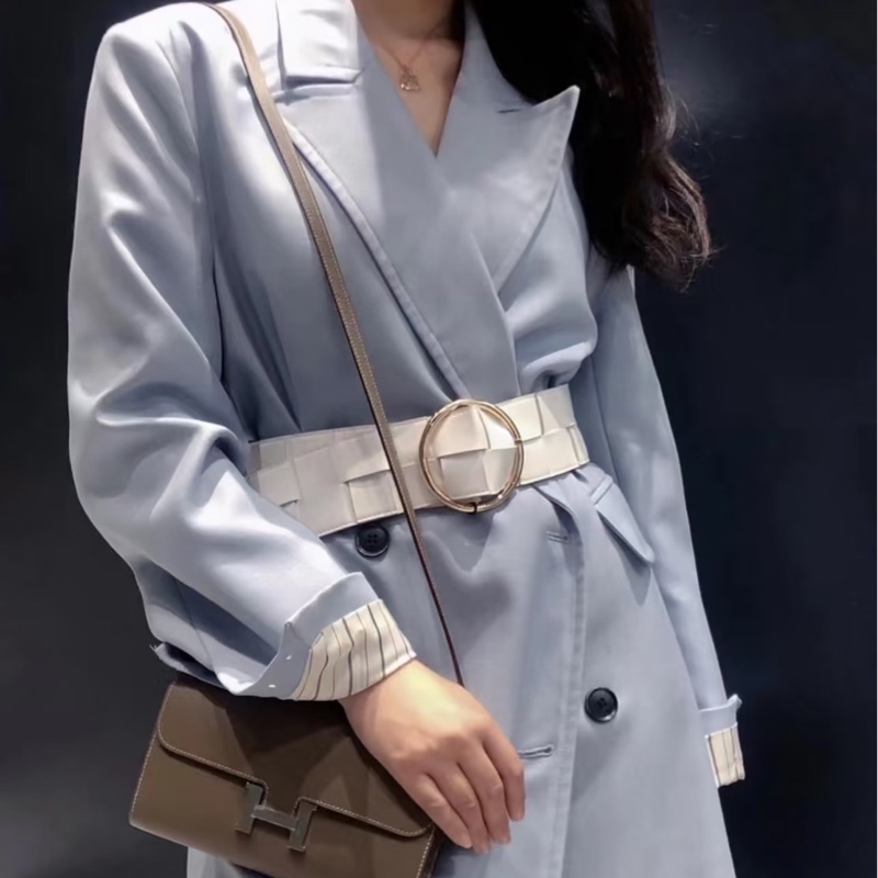 愛馬仕 Hermes 康康 Constance Long To Go WOC 大象灰銀釦Z刻 epsom皮-4