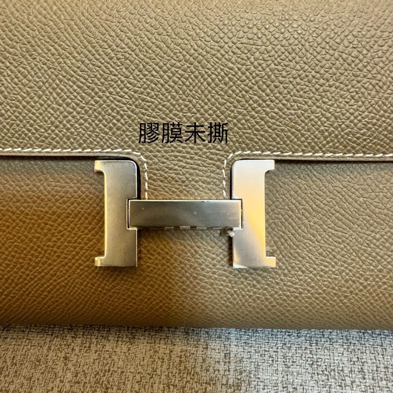 愛馬仕 Hermes 康康 Constance Long To Go WOC 大象灰銀釦Z刻 epsom皮-17