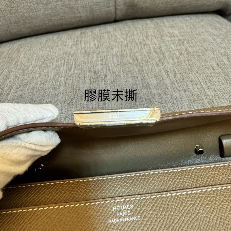 愛馬仕 Hermes 康康 Constance Long To Go WOC 大象灰銀釦Z刻 epsom皮-19