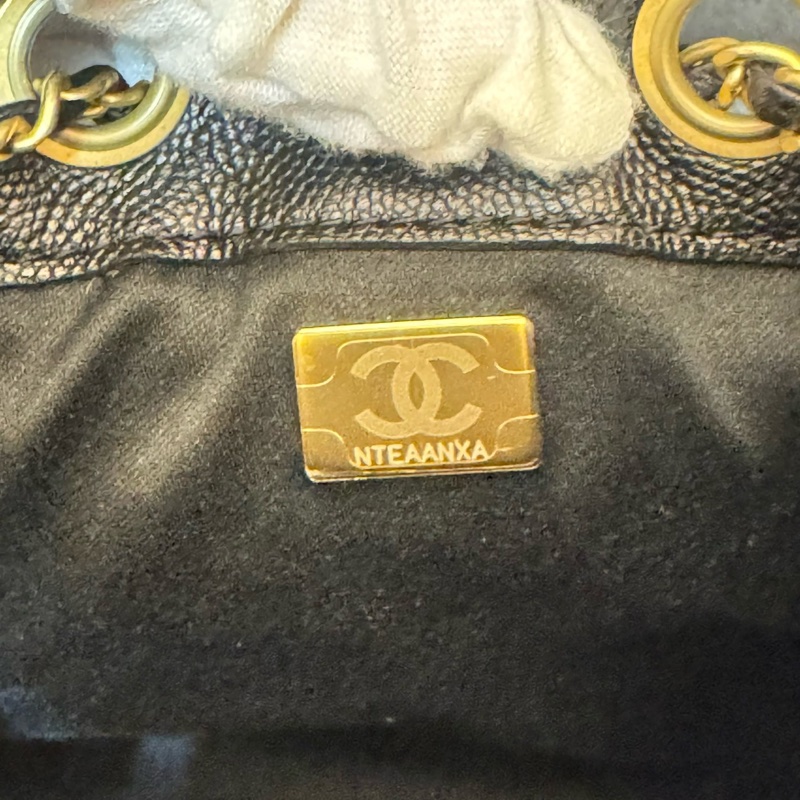 香奈兒 CHANEL 新款 25S hobo 抽縄 荔枝牛皮嬉皮包 水桶包 小號-8