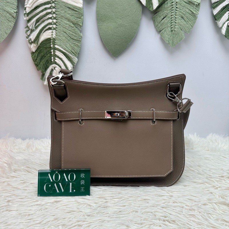 HERMES Jypsiere 28 大象灰色 斜肩包-0