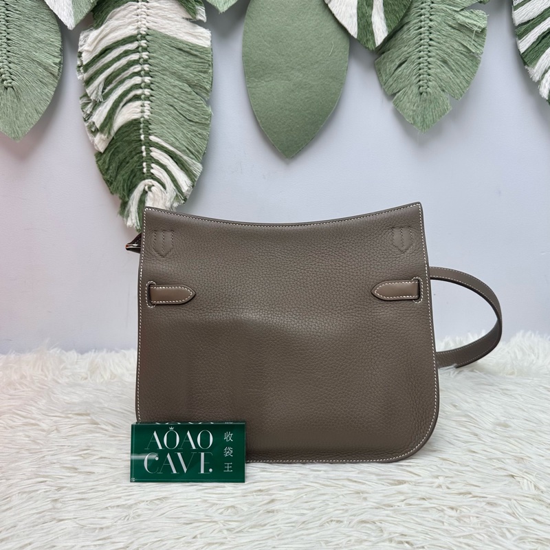 HERMES Jypsiere 28 大象灰色 斜肩包-4