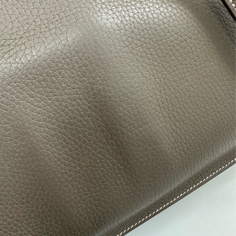 HERMES Jypsiere 28 大象灰色 斜肩包-6