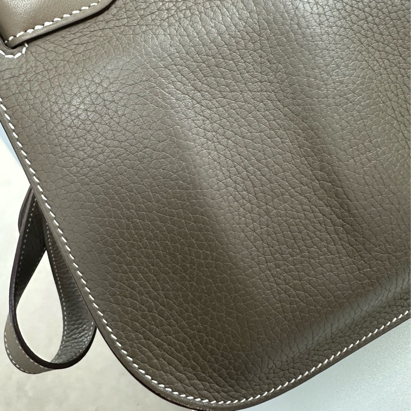 HERMES Jypsiere 28 大象灰色 斜肩包-7