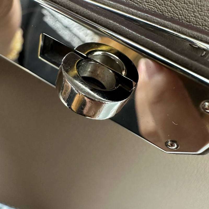 HERMES Jypsiere 28 大象灰色 斜肩包-11