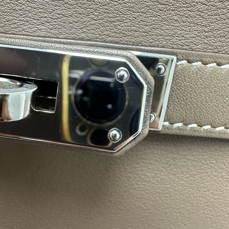 HERMES Jypsiere 28 大象灰色 斜肩包-12