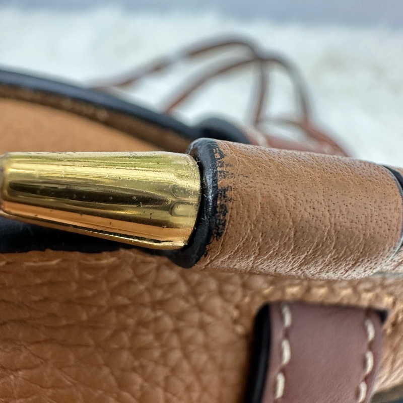 LOEWE Mini Gate 焦糖色馬鞍包 斜肩包-11