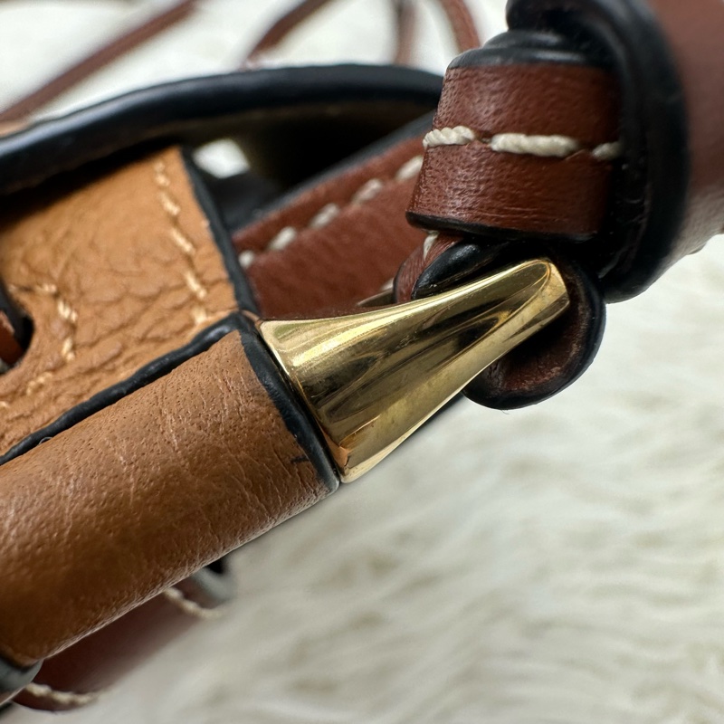 LOEWE Mini Gate 焦糖色馬鞍包 斜肩包-12