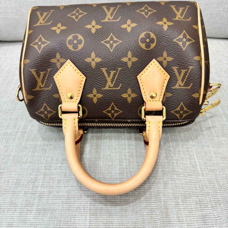 LV M46222 Speedy Bandoulière 20新款奶茶色背帶-15
