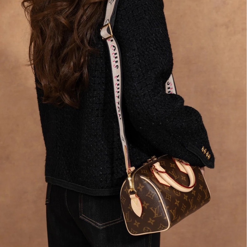 LV M46222 Speedy Bandoulière 20新款奶茶色背帶-30