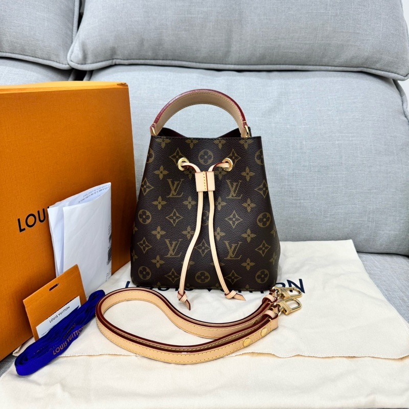 Louis Vuitton M46581 經典Monogram NANO NOE水桶包 手提包 斜背包-0