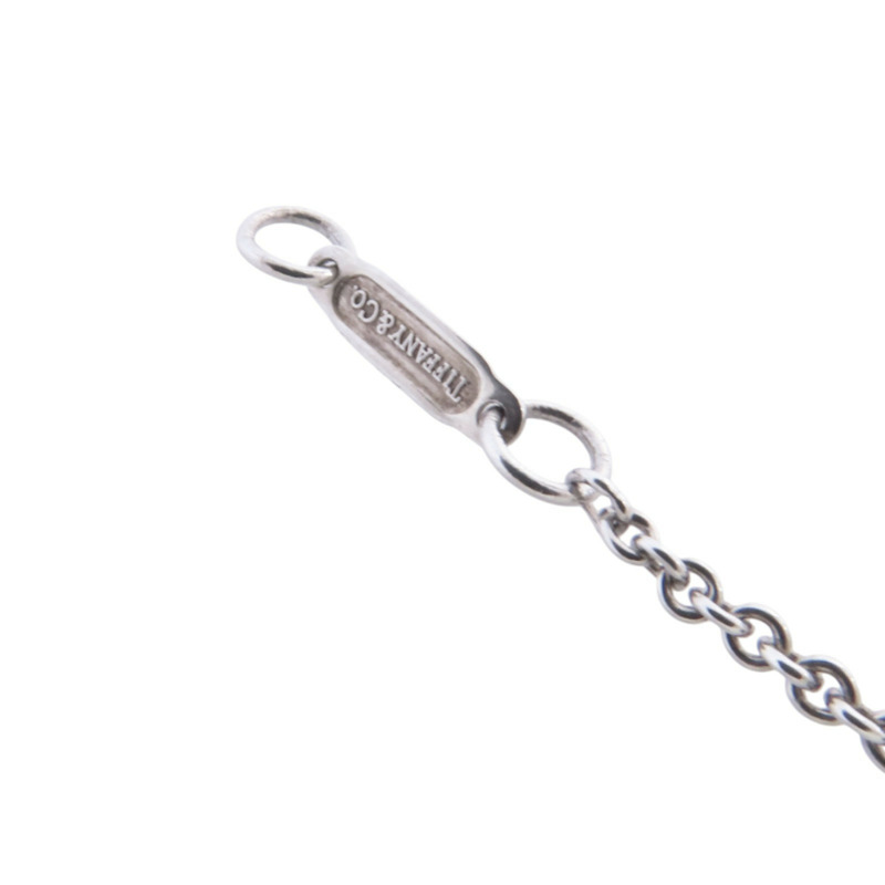 TIFFANY&CO 925純銀Padlock Necklace銀扣項鏈-10