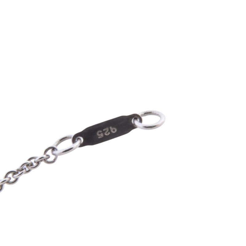 TIFFANY&CO 925純銀Padlock Necklace銀扣項鏈-11