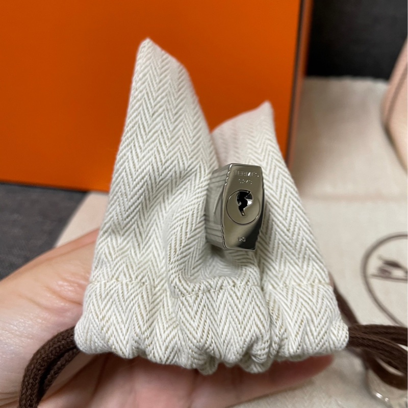 Hermes 愛馬仕Picotin 菜籃子18 奶油白銀扣-3