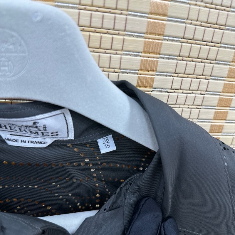 愛馬仕 Hermes 黑色長袖真絲鏤空襯衫 38碼(15) 全新有吊牌 CHEMISE BOXY IMPRIMEE 編號456540HQ2O38-4