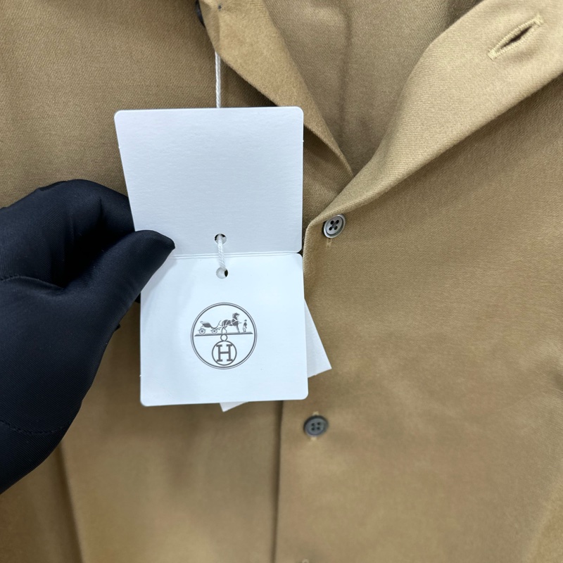 愛馬仕 Hermes 男士黃色襯衫 極簡設計 41碼 全新有吊牌-15