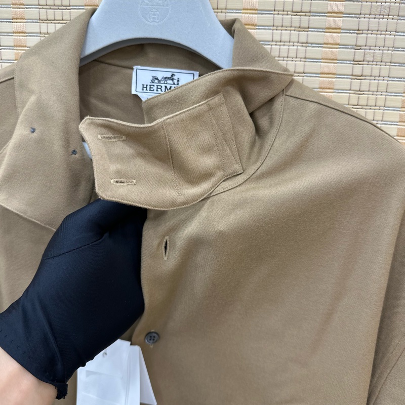 愛馬仕 Hermes 男士黃色襯衫 極簡設計 41碼 全新有吊牌-5