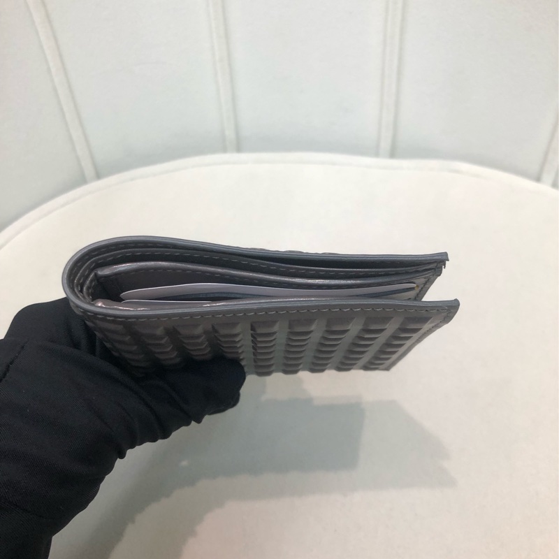 Balenciaga 窩釘灰色短銀包 XB035-6