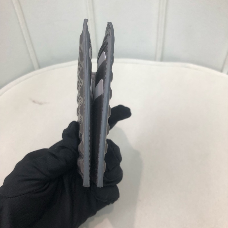 Balenciaga 窩釘灰色短銀包 XB035-7