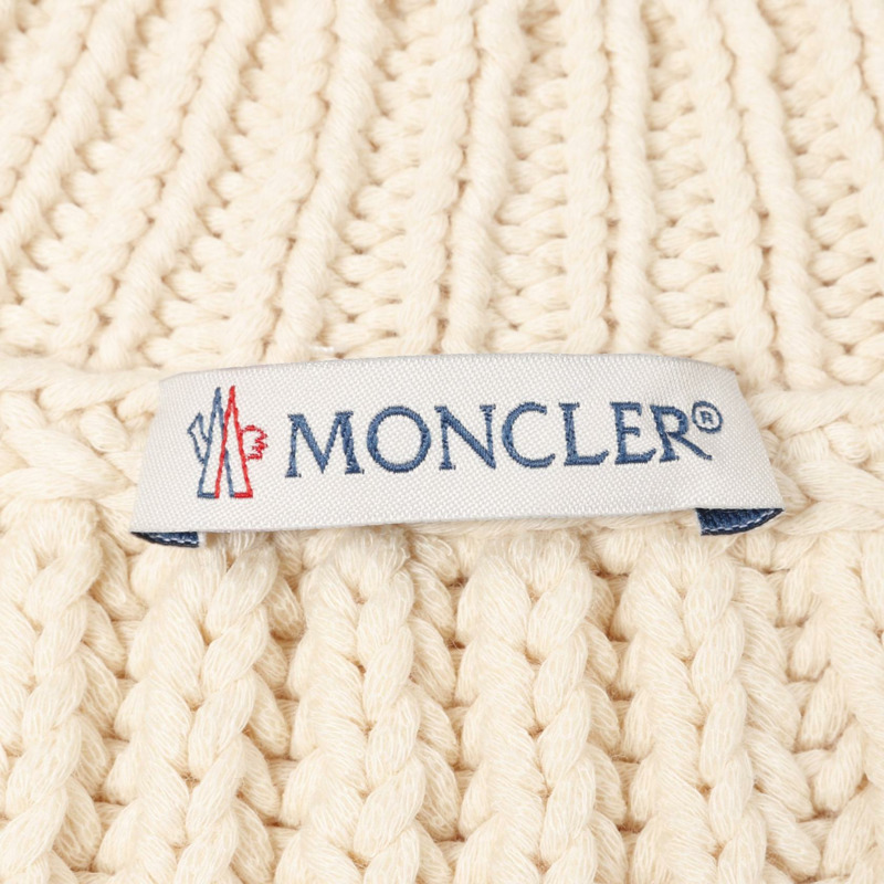 MONCLER 針織 9C00014 棉質尼龍米色二手女款-2