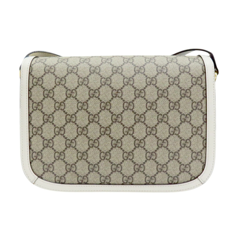 米色 GG Supreme 帆布 1955 Horsebit 肩背包【GUCCI 古馳】 602204-1