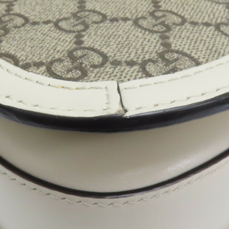 米色 GG Supreme 帆布 1955 Horsebit 肩背包【GUCCI 古馳】 602204-11