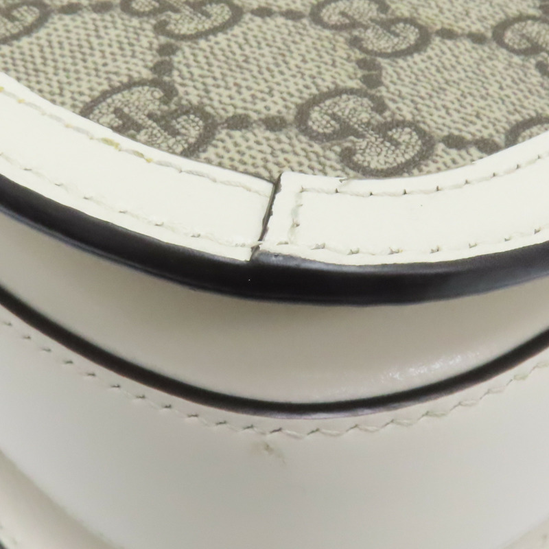 米色 GG Supreme 帆布 1955 Horsebit 肩背包【GUCCI 古馳】 602204-12