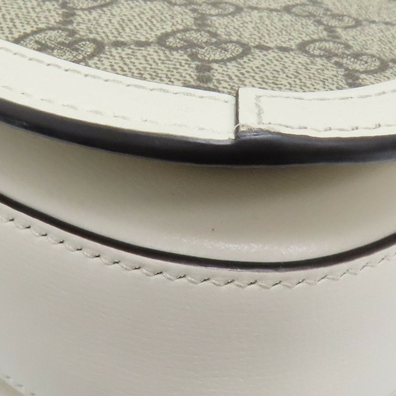 米色 GG Supreme 帆布 1955 Horsebit 肩背包【GUCCI 古馳】 602204-14