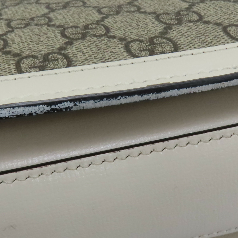 米色 GG Supreme 帆布 1955 Horsebit 肩背包【GUCCI 古馳】 602204-17