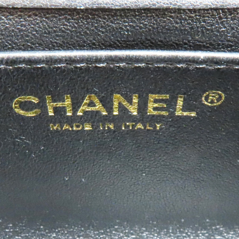 黑色 羊皮 Mini coco 鍊帶 肩背包 金扣 AS3456-5