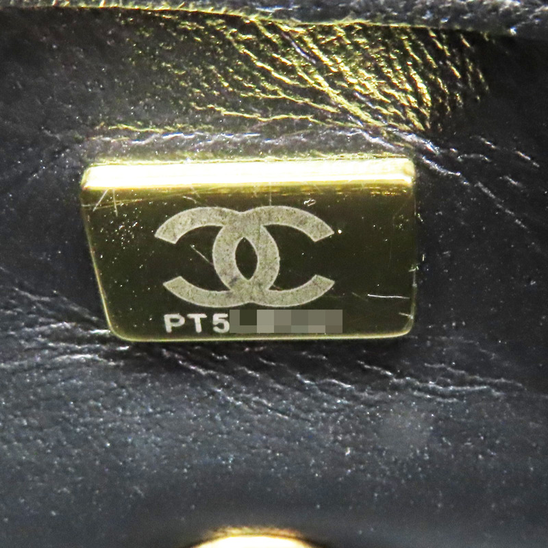 黑色 羊皮 Mini coco 鍊帶 肩背包 金扣 AS3456-6