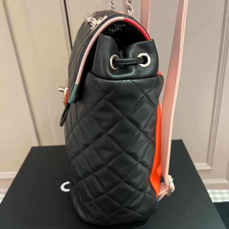 Chanel 香奈兒限定拼色款後背包-4