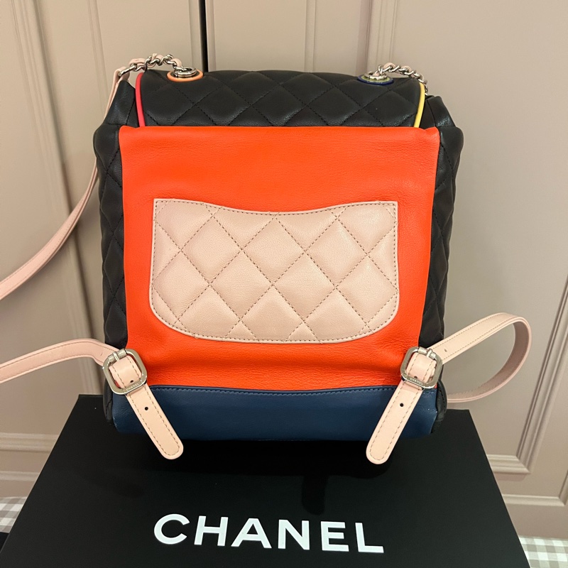 Chanel 香奈兒限定拼色款後背包-6