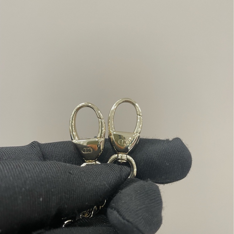 Dior迪奧 三格戴妃櫻花粉🌸金扣~附件:盒子 塵袋 包卡-10