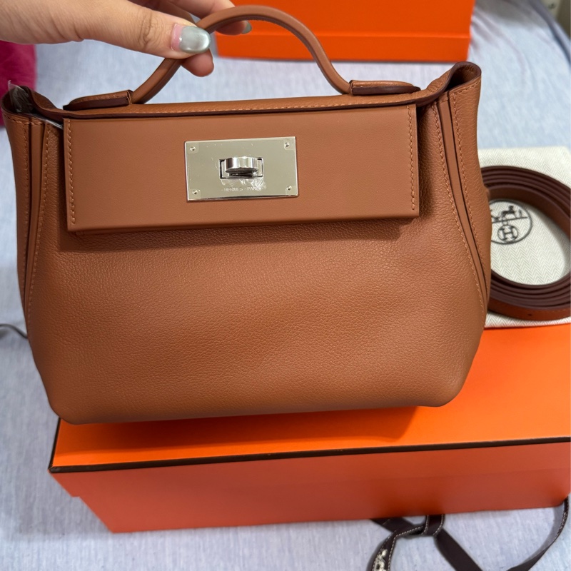 Hermes 2424 mini Gold 銀扣-2