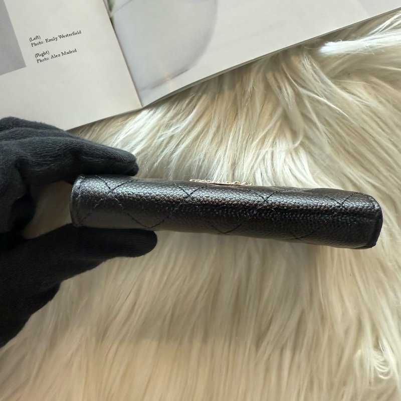 CHANEL 立體菱格雙C單層卡包-4
