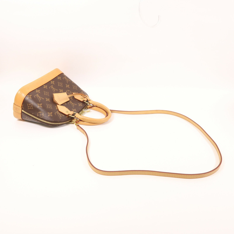 LOUIS VUITTON Monogram Alma BB金扣手挽肩背兩用袋-7