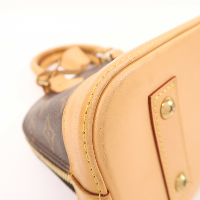 LOUIS VUITTON Monogram Alma BB金扣手挽肩背兩用袋-9