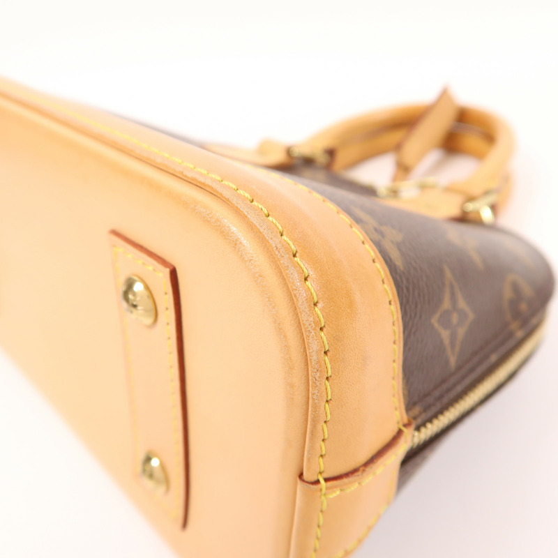 LOUIS VUITTON Monogram Alma BB金扣手挽肩背兩用袋-10