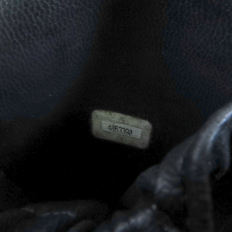 CHANEL 牛皮皮革Vintage Vanity金扣手挽袋-6