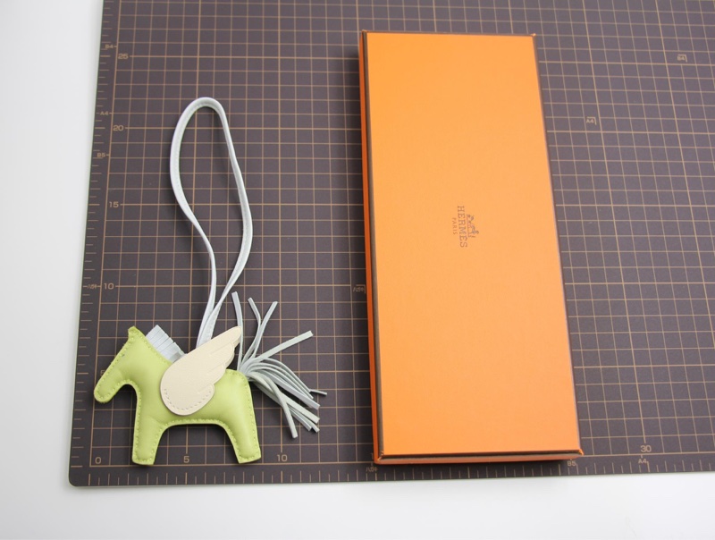 HERMÈS RODEO PEGASE PM BAG CHARM IN JAUNE BOURGEON, BLUE BRUME & NATA-13