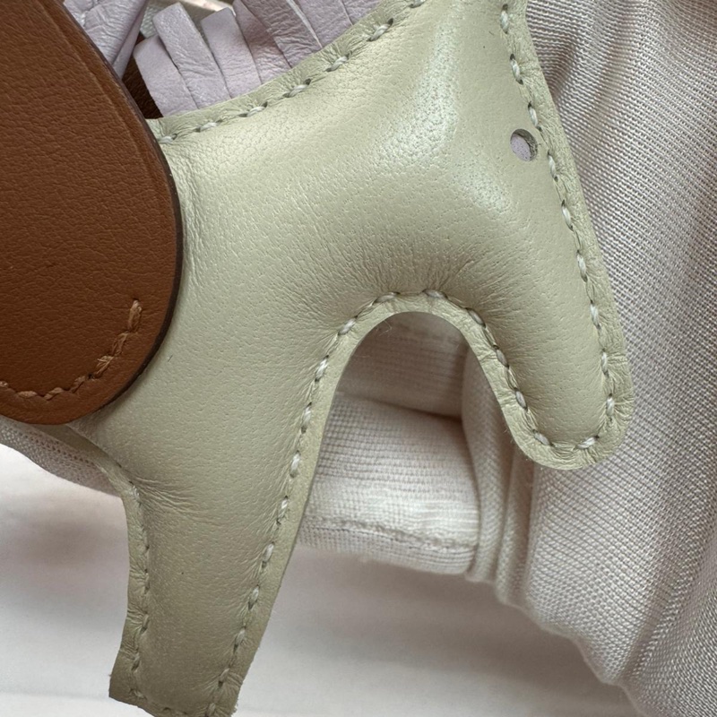 HERMÈS RODEO PM PEGASE PM BAG CHARM IN CRAIE & MAUVE PALE (CREAM & PURPLE)-22